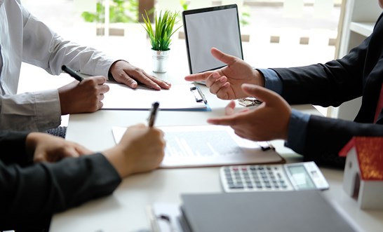 What is a partial property settlement?